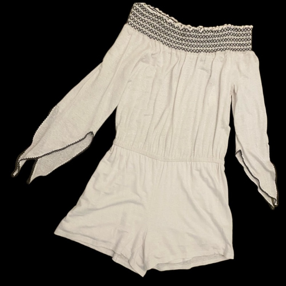 NWT White / Black off Romper